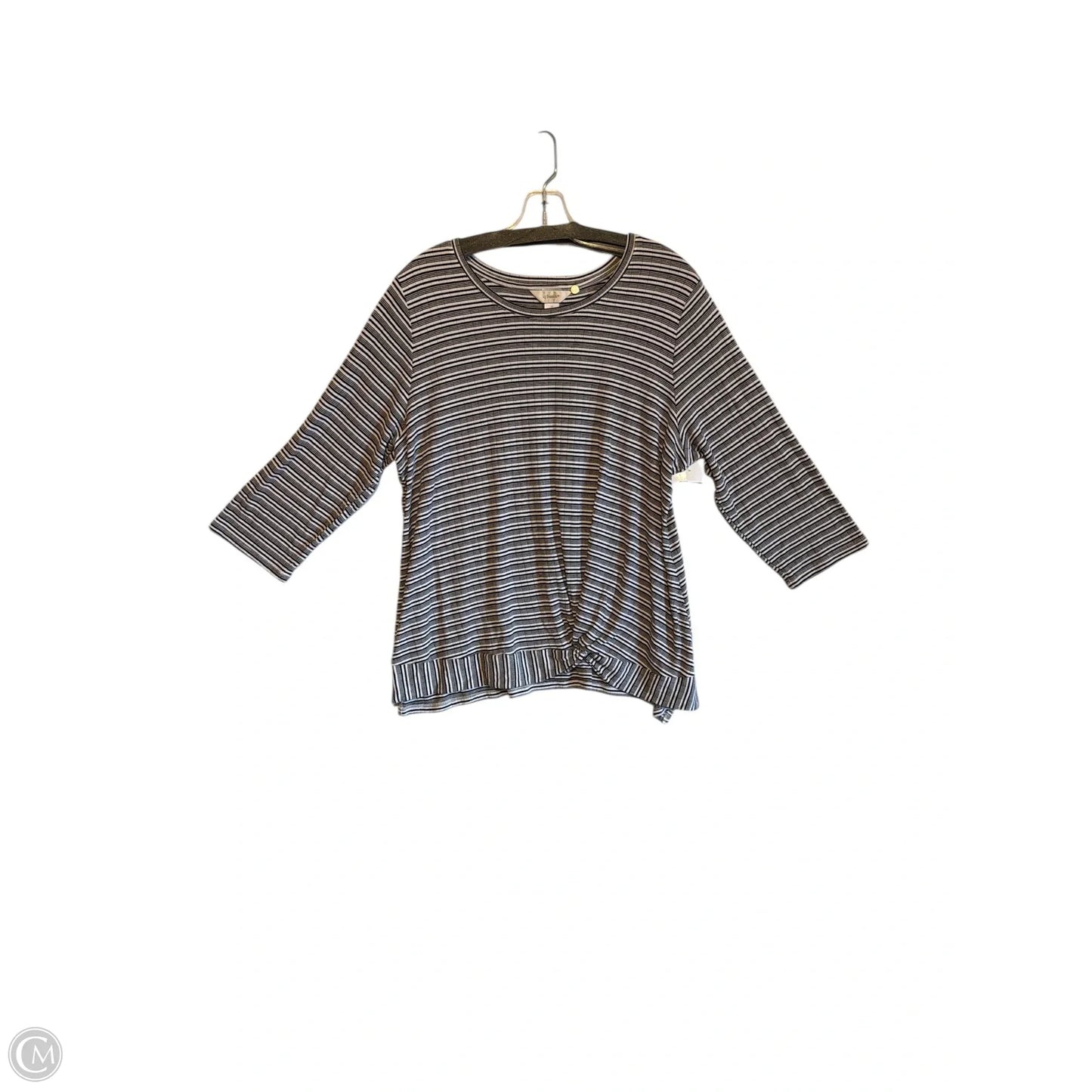 Top Long Sleeve By Cj Banks In Black, Size: 1x