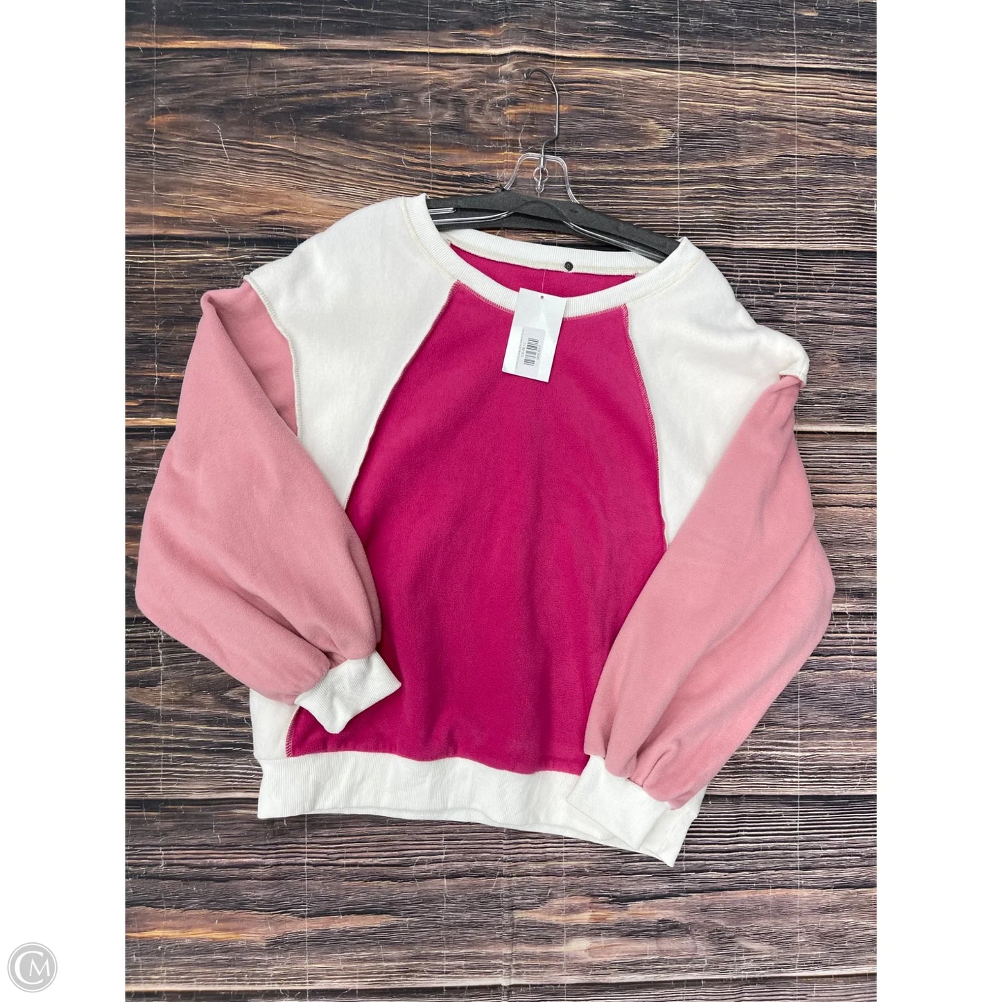Sweatshirt Crewneck By Clothes Mentor In Pink, Size: L