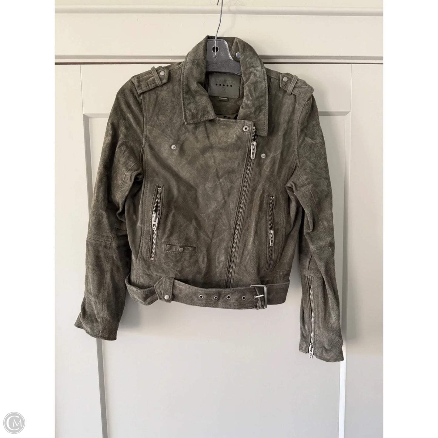 Jacket Leather By Blanknyc In Green, Size: M