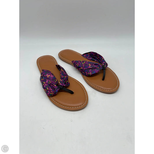 Sandals Flats By Matilda Jane In Purple, Size: 7