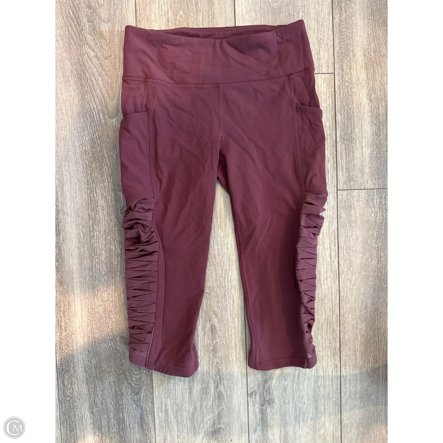 Athletic Capris By Lululemon In Red, Size: 6