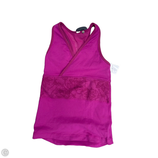 Athletic Tank Top By Lululemon In Pink, Size: S