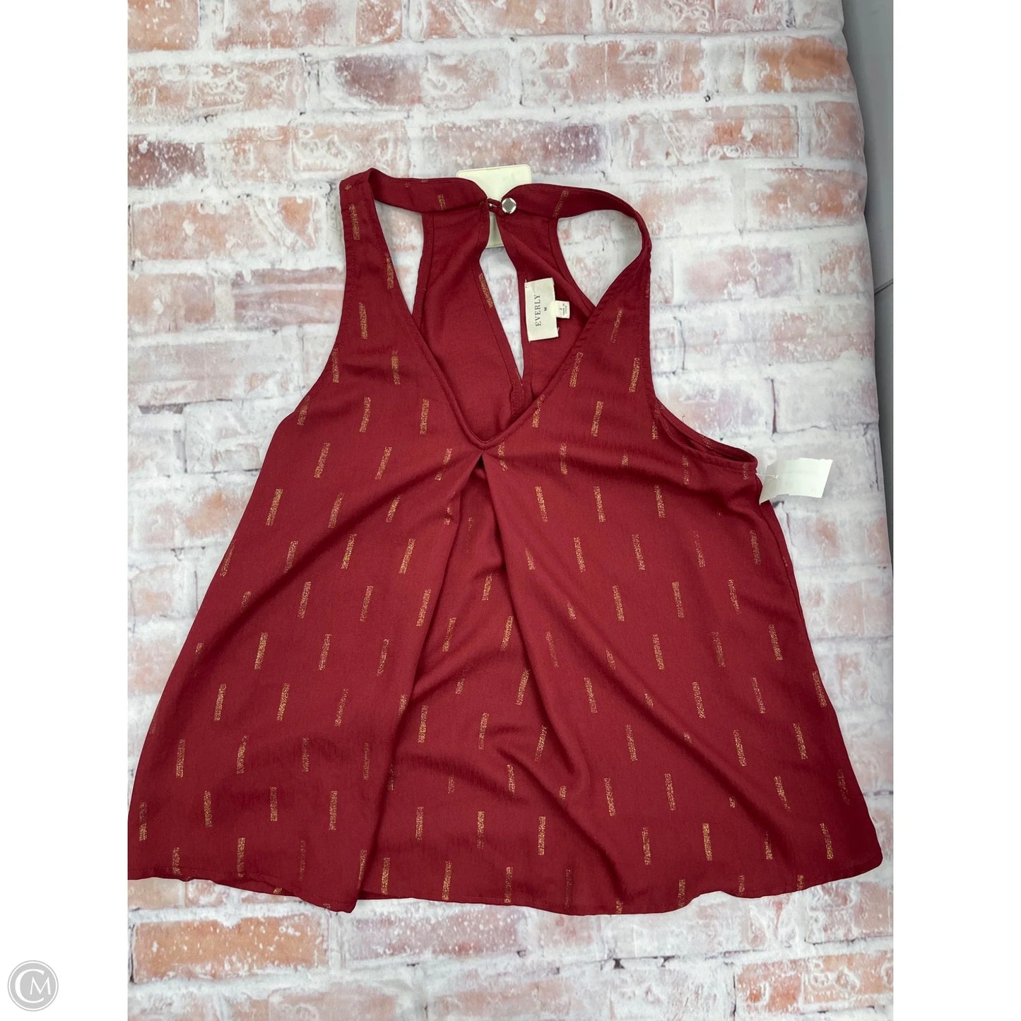 Tank Top By Everly In Red, Size: S