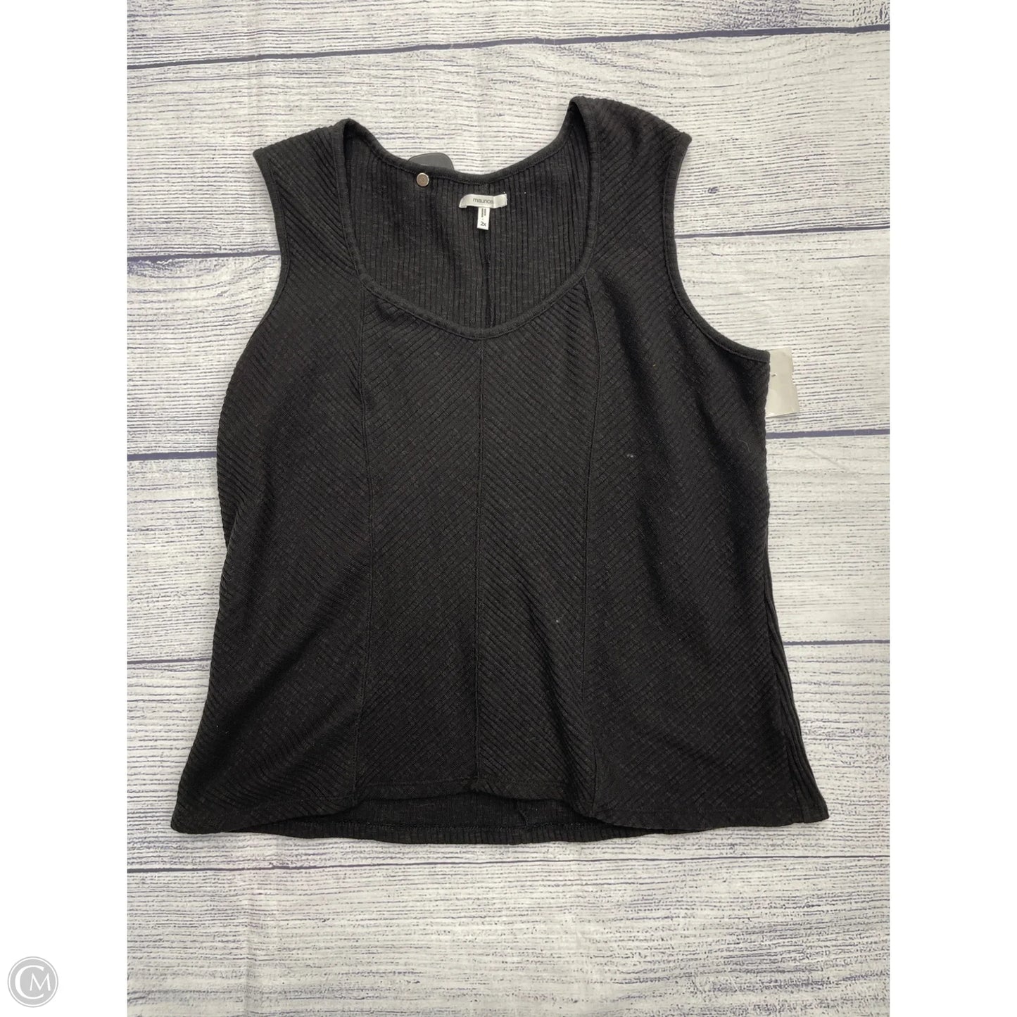 Tank Top By Maurices In Black, Size: 2x