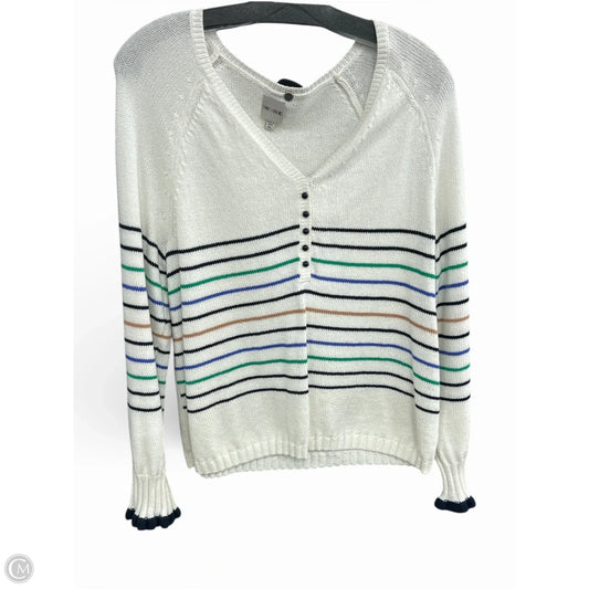 Sweater By Nic + Zoe In White, Size: Xl