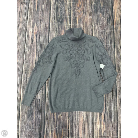Sweater By Chicos In Grey, Size: L