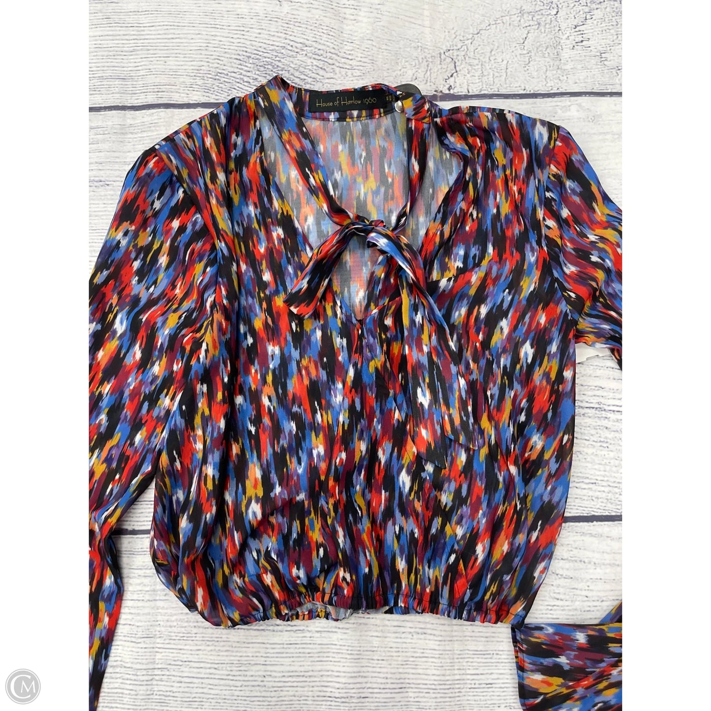 Top Long Sleeve By House Of Harlow In Blue, Size: Xxs