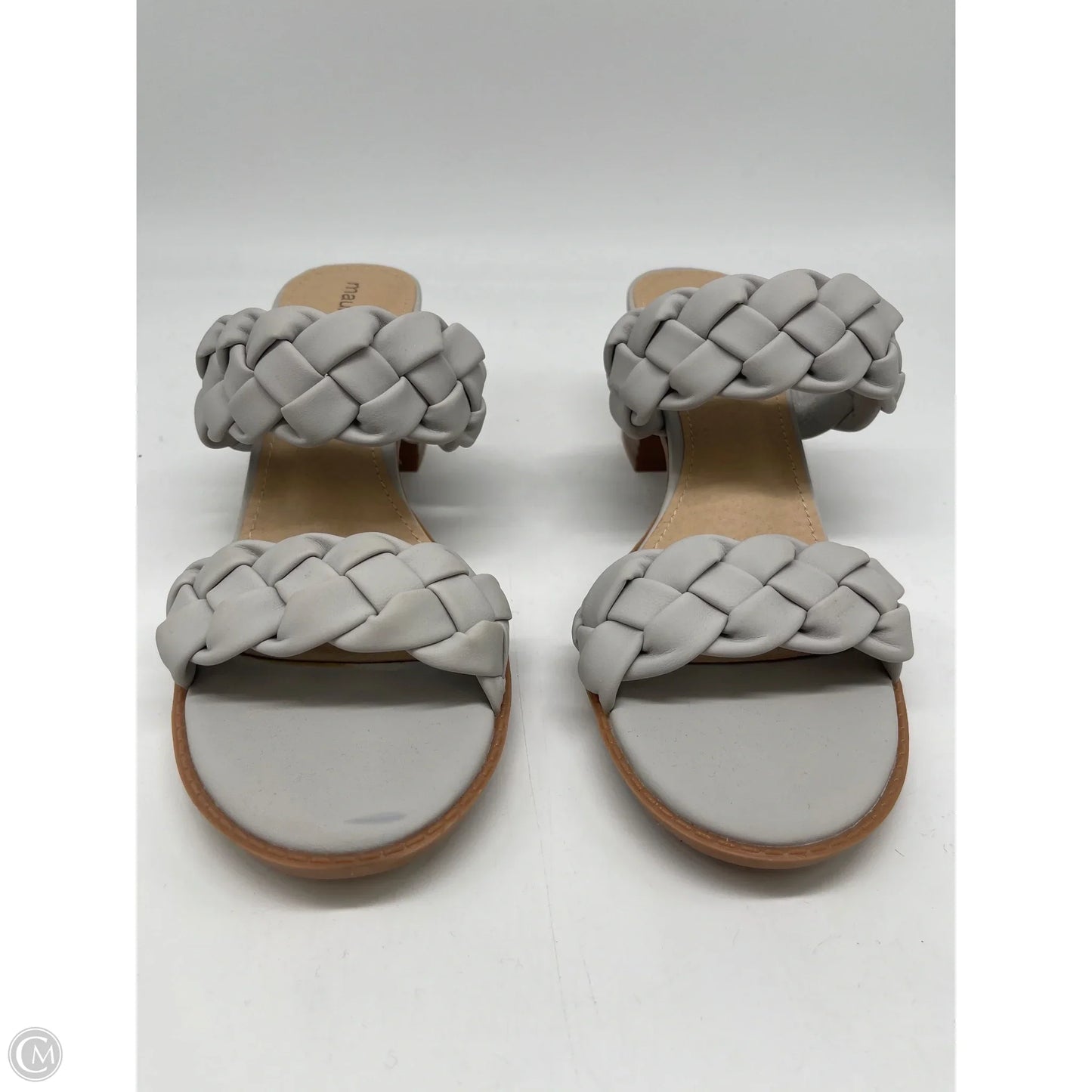 Sandals Heels Block By Maurices In Grey, Size: 10