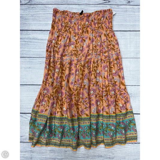 Skirt Maxi By Clothes Mentor In Peach, Size: 1x