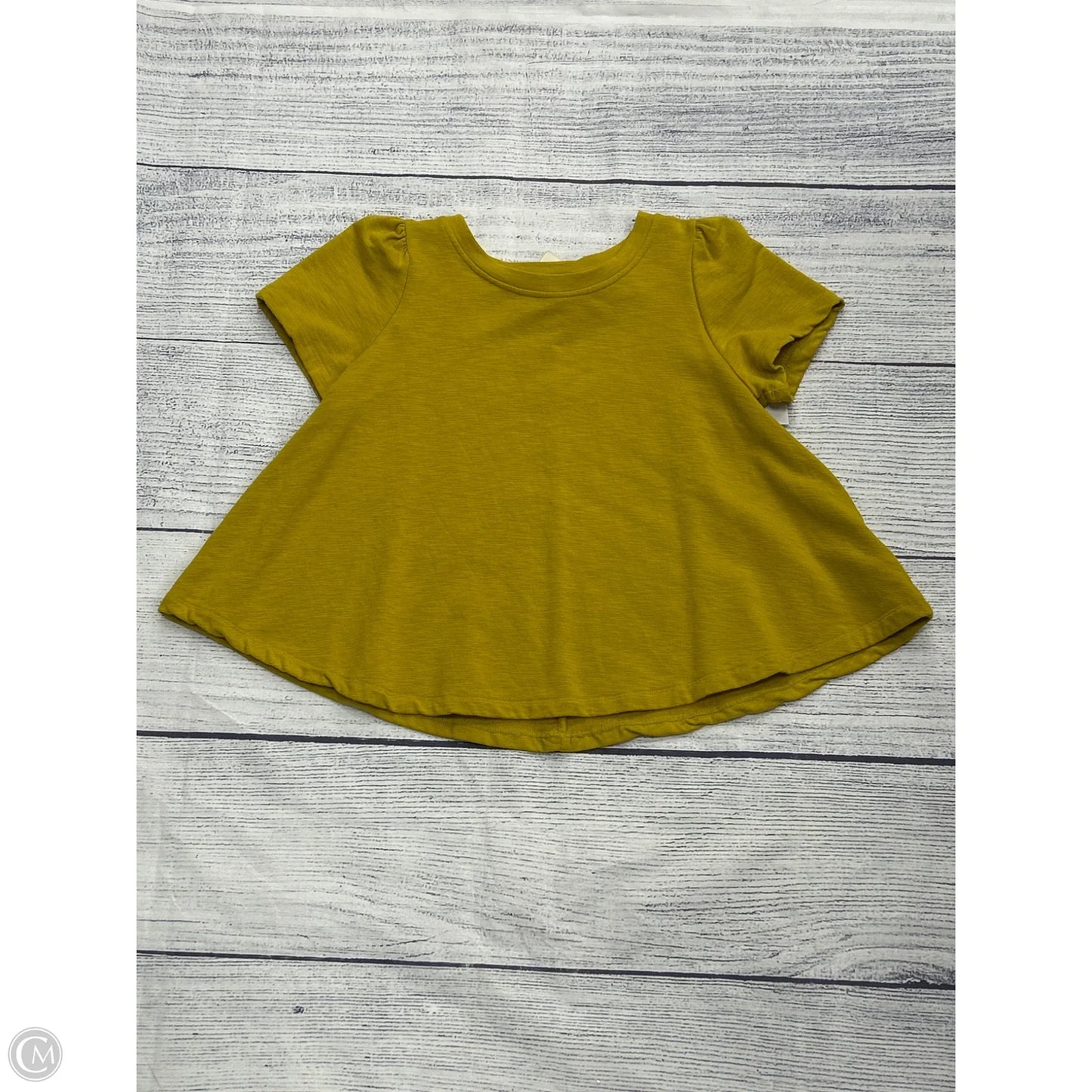 Top Short Sleeve By Eri + Ali In Yellow, Size: Xs