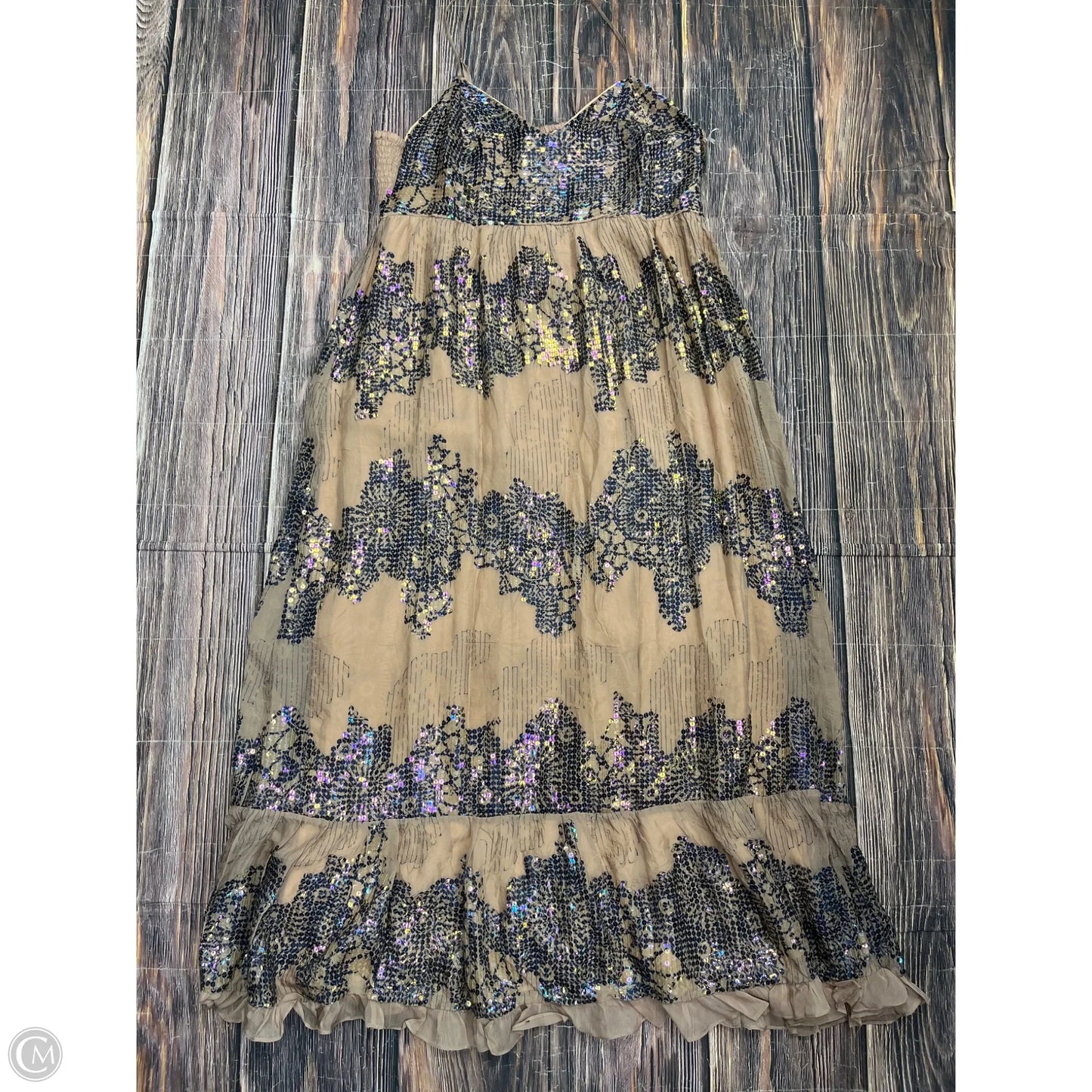 Dress Casual Maxi By Let Me Be In Tan, Size: Lp