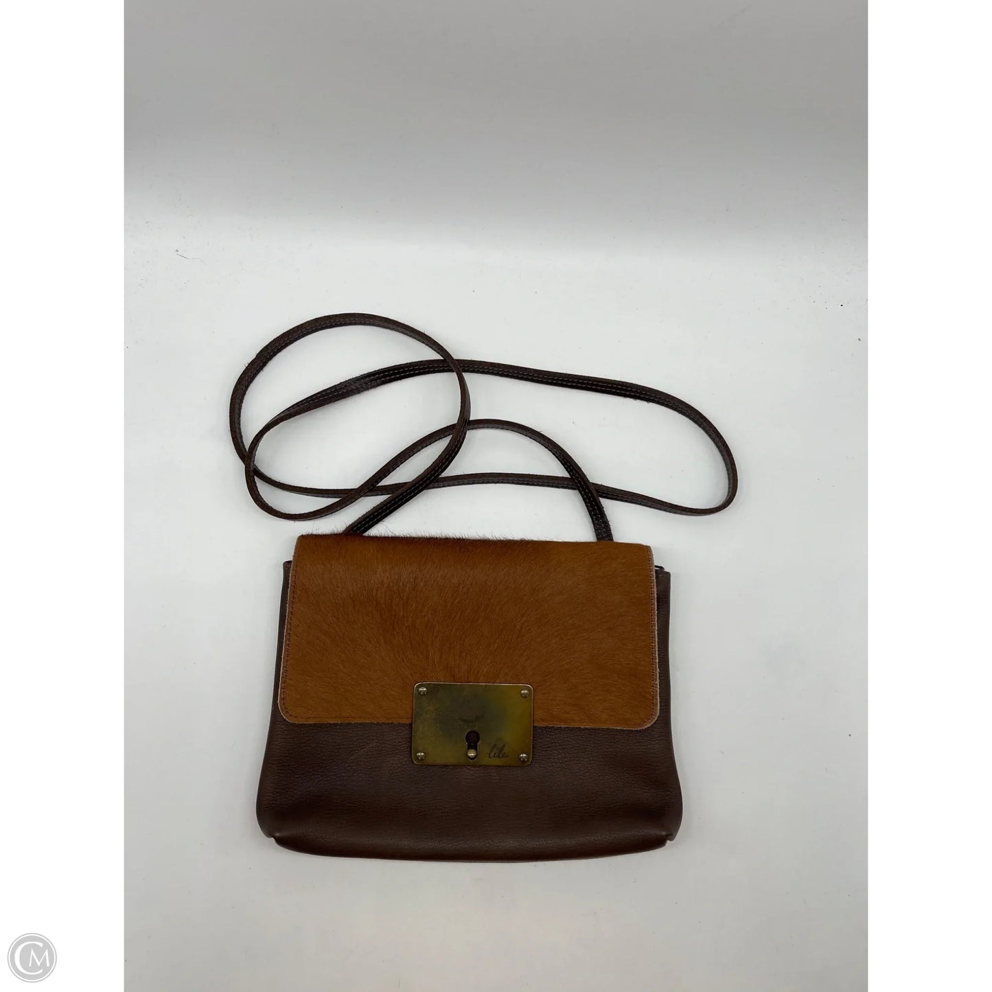 Handbag Leather By Cma, Size: Small
