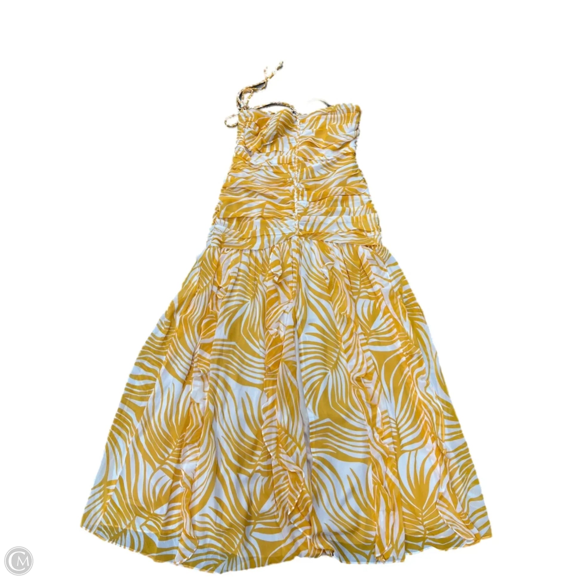 Dress Casual Maxi By White House Black Market In Yellow, Size: M Dress Casual Maxi By White House Black Market In Yellow, Size: M