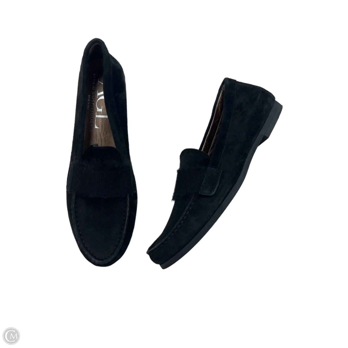 Shoes Flats By Agl In Black, Size: 9