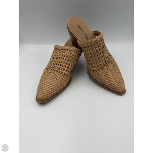 Shoes Heels Block By Clothes Mentor In Tan, Size: 6.5