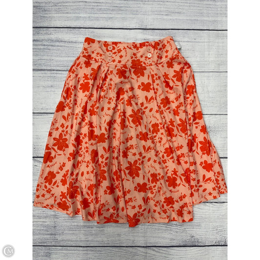 Skirt Midi By Clothes Mentor In Orange, Size: 2x