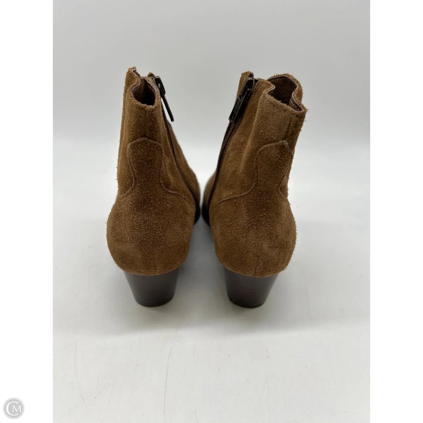 Boots Ankle Heels By Ash In Tan, Size: 6