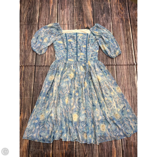 Dress Casual Midi By Cma In Blue, Size: 1x