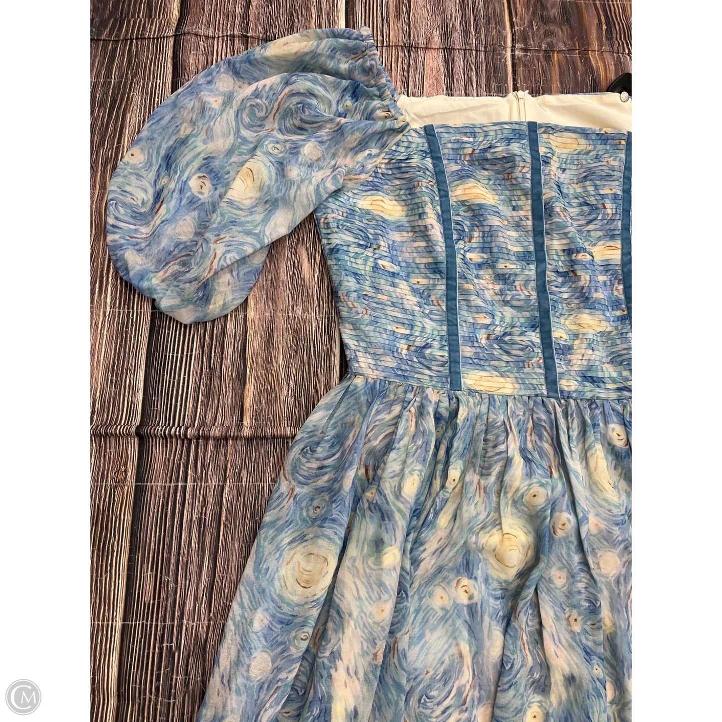 Dress Casual Midi By Cma In Blue, Size: 1x