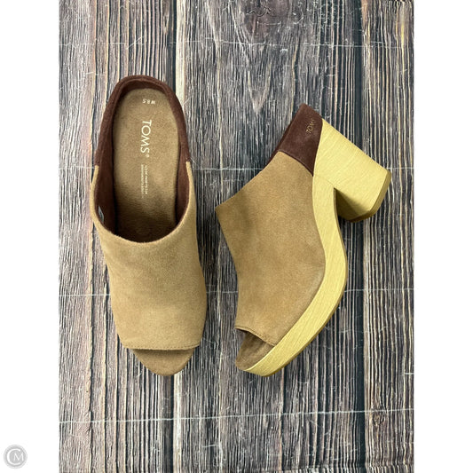Shoes Heels Block By Toms In Brown, Size: 8.5