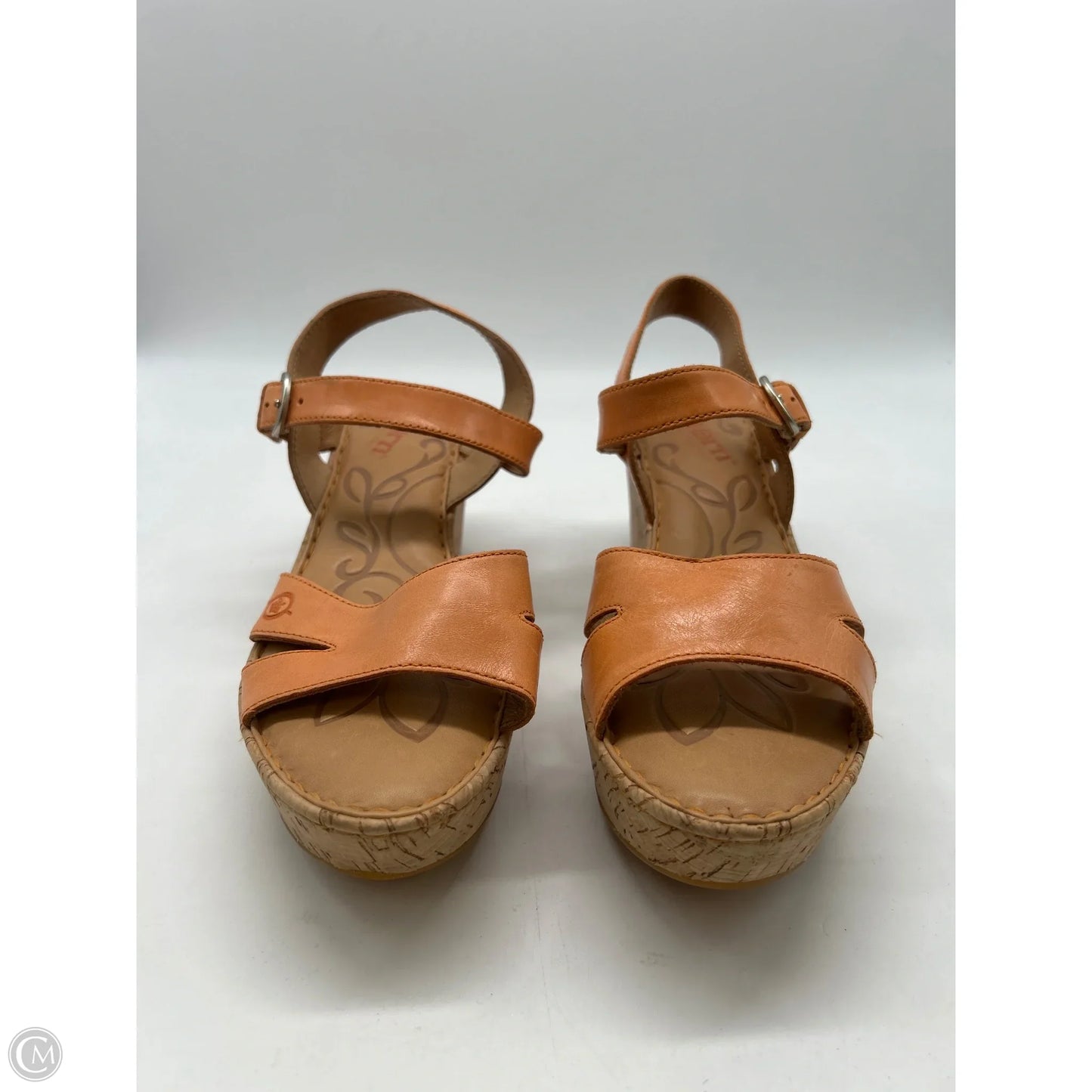 Sandals Heels Wedge By Born In Orange, Size: 8