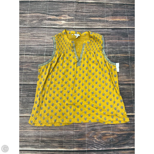 Tank Top By Lucky Brand In Yellow, Size: Xl