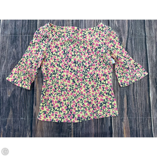 Top Long Sleeve Designer By Lilly Pulitzer In Yellow, Size: S