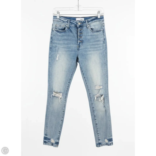 Jeans Skinny By Verve In Blue Denim, Size: 6