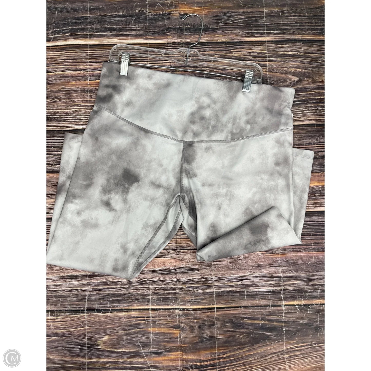 Athletic Leggings By Nike In Grey, Size: 1x