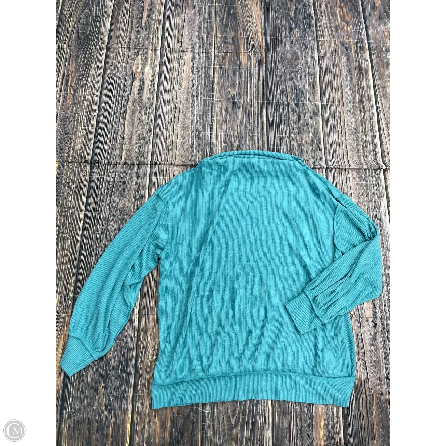 Top Long Sleeve By Free People In Blue, Size: Xl