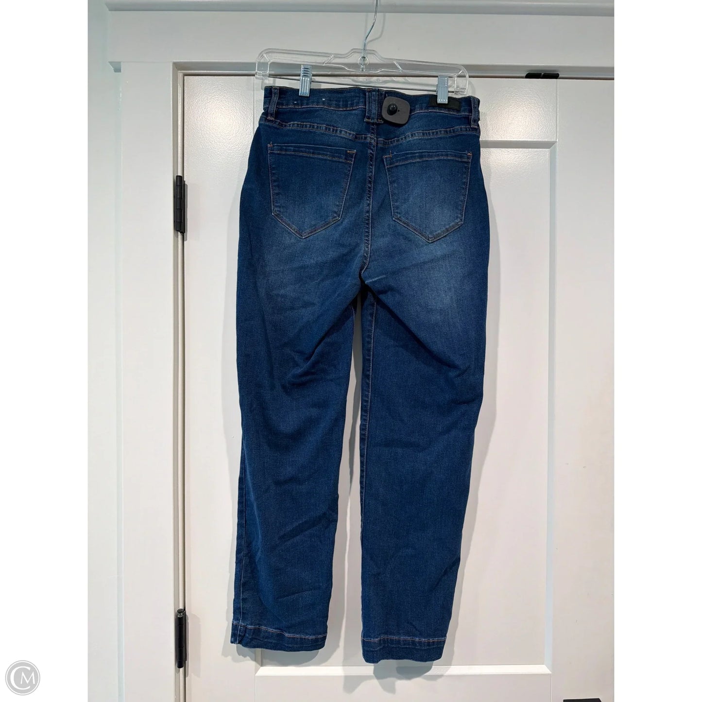 Jeans Straight By Nicole By Nicole Miller In Blue Denim, Size: 4
