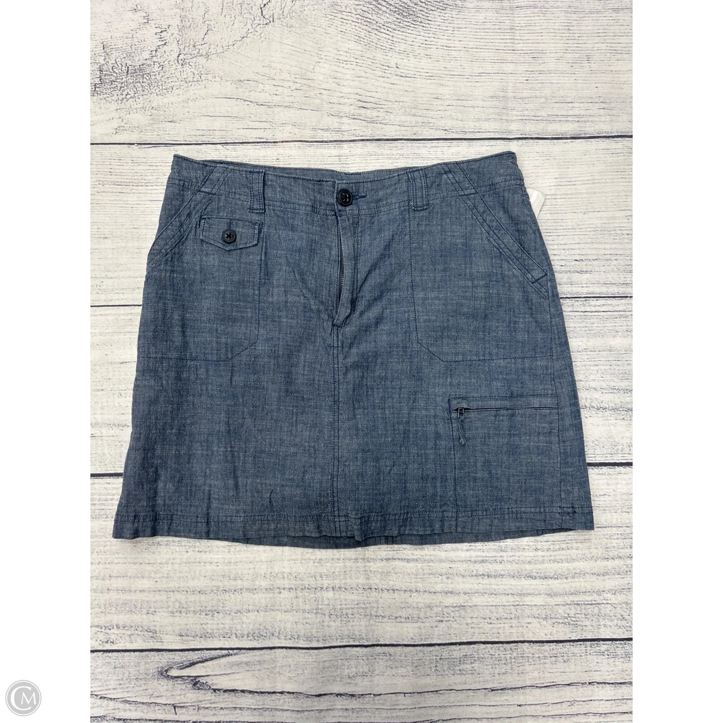 Skort By Croft And Barrow In Blue, Size: L