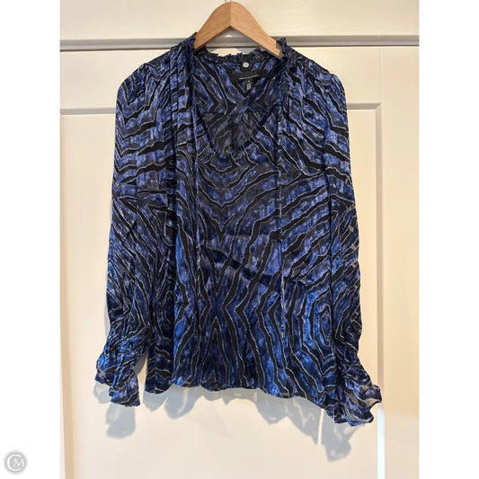 Top Long Sleeve By White House Black Market In Blue, Size: S