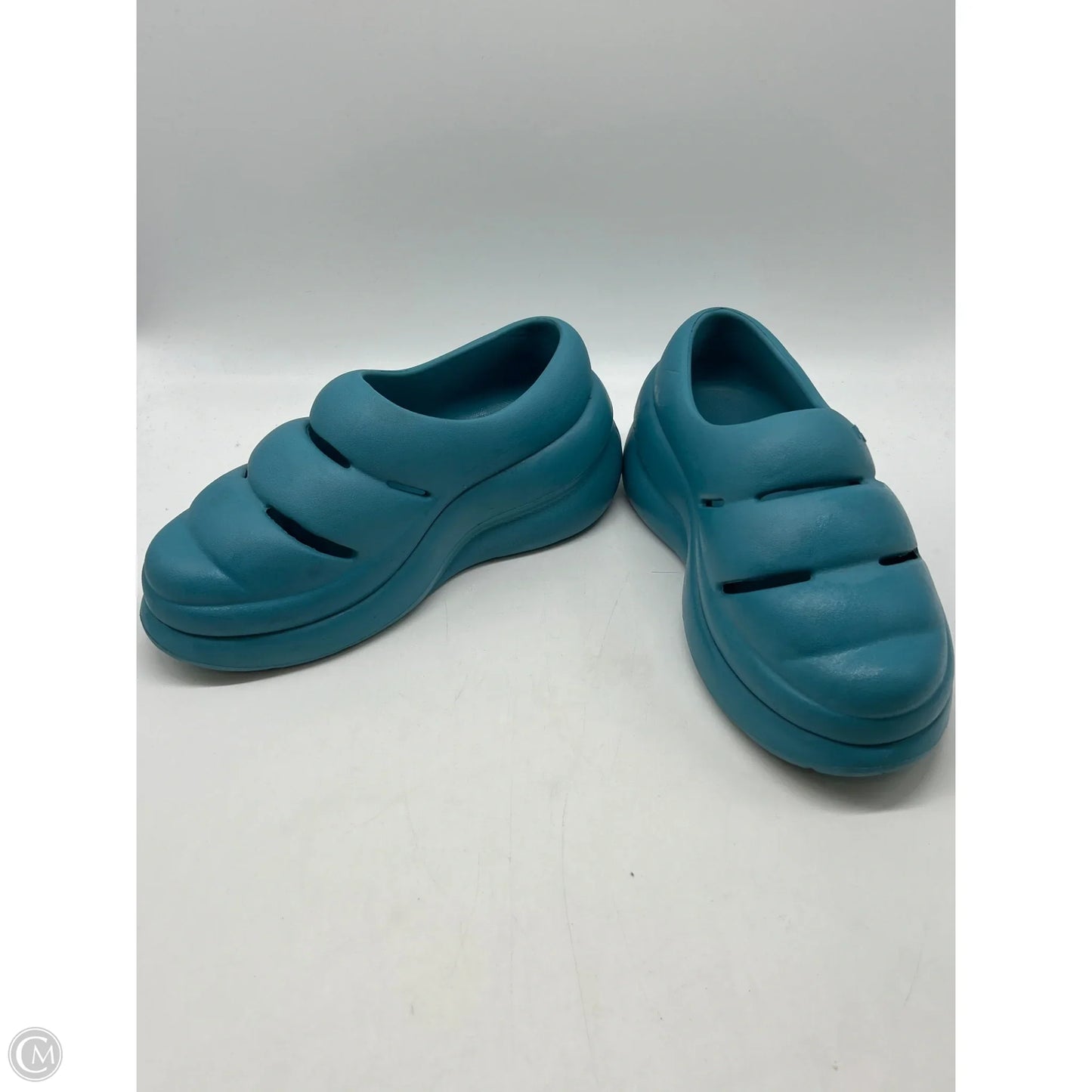 Sandals Designer By Ugg In Blue, Size: 7