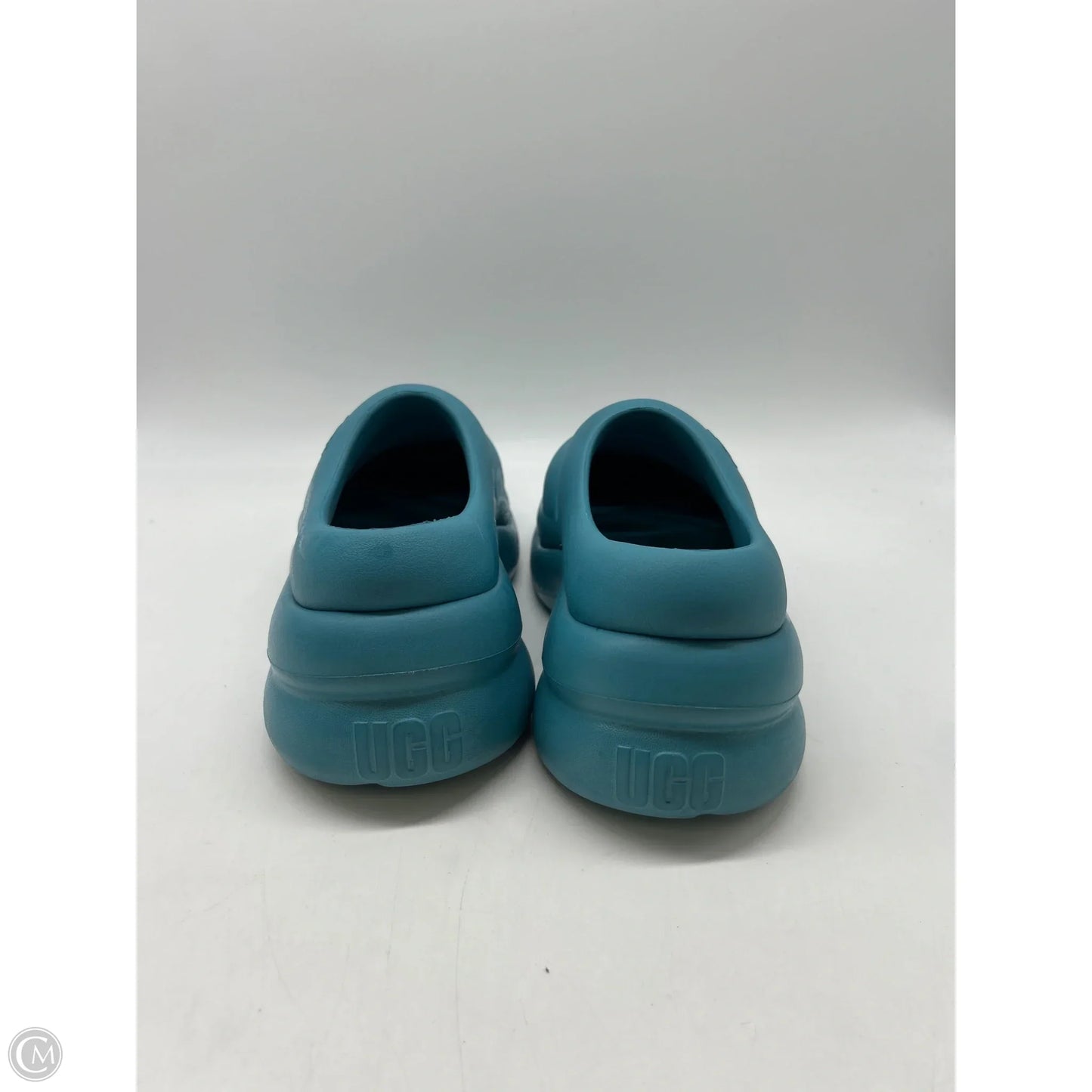 Sandals Designer By Ugg In Blue, Size: 7