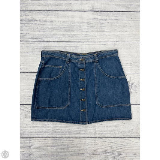 Skirt Mini & Short By Old Navy In Blue Denim, Size: Xl