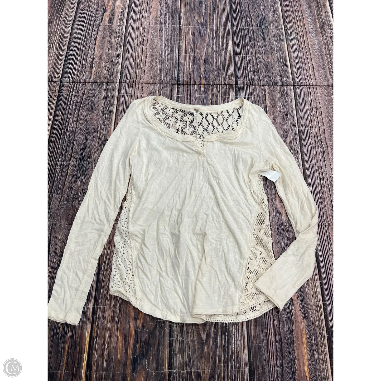 Top Long Sleeve By Free People In White, Size: L