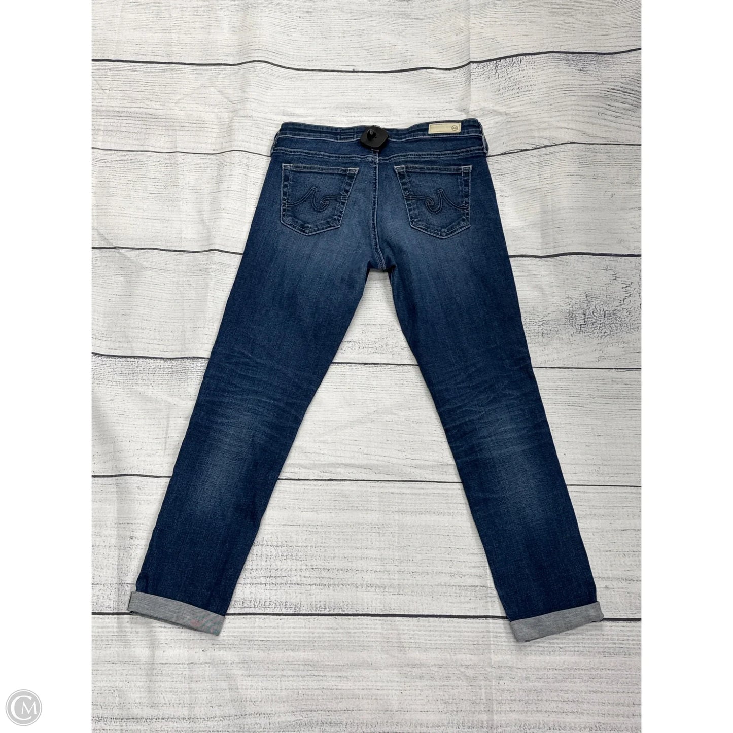 Jeans Skinny By Ag Jeans In Blue Denim, Size: 8