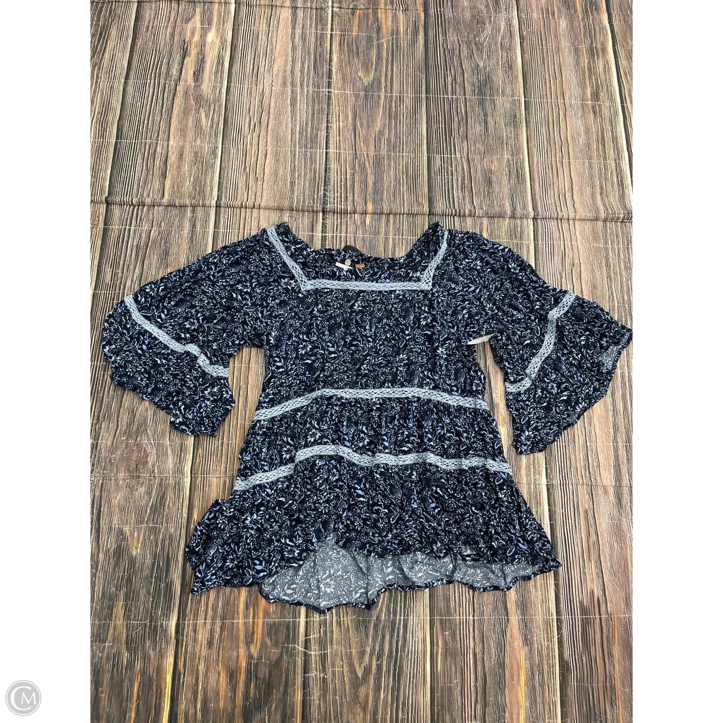 Top Short Sleeve By Free People In Blue, Size: M