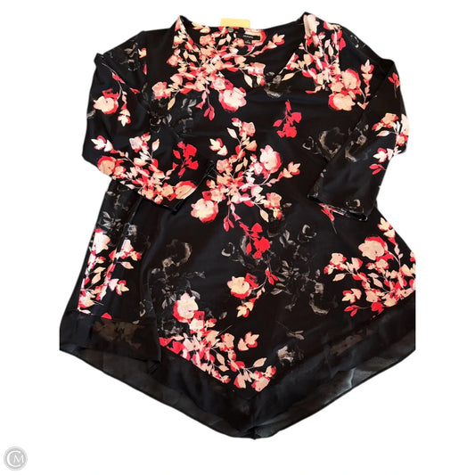 Top Long Sleeve By Alfani In Black, Size: 1x