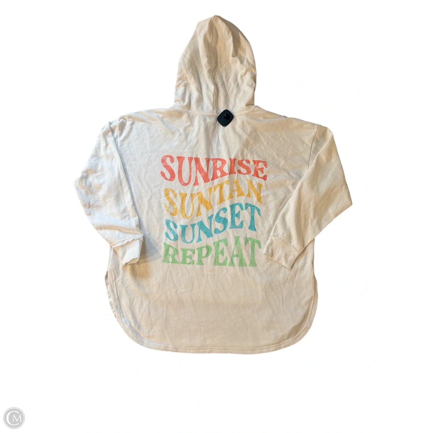 Sweatshirt Hoodie By Maurices In White, Size: 1x