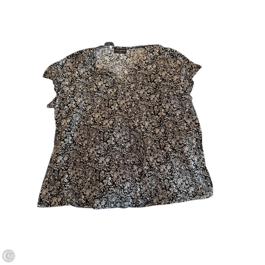 Top Short Sleeve By Lane Bryant In Black, Size: 2x