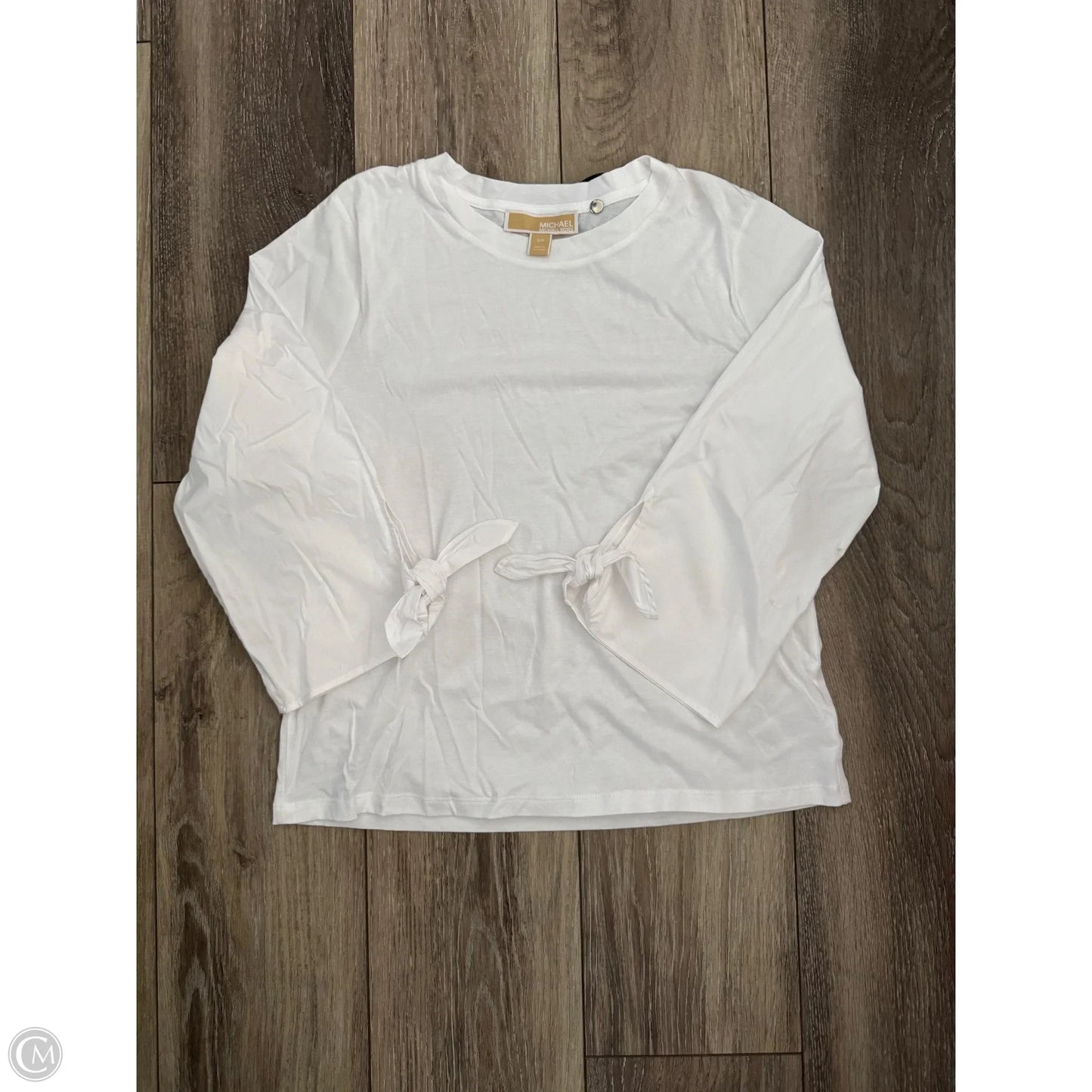 Top Long Sleeve By Michael By Michael Kors In White, Size: S
