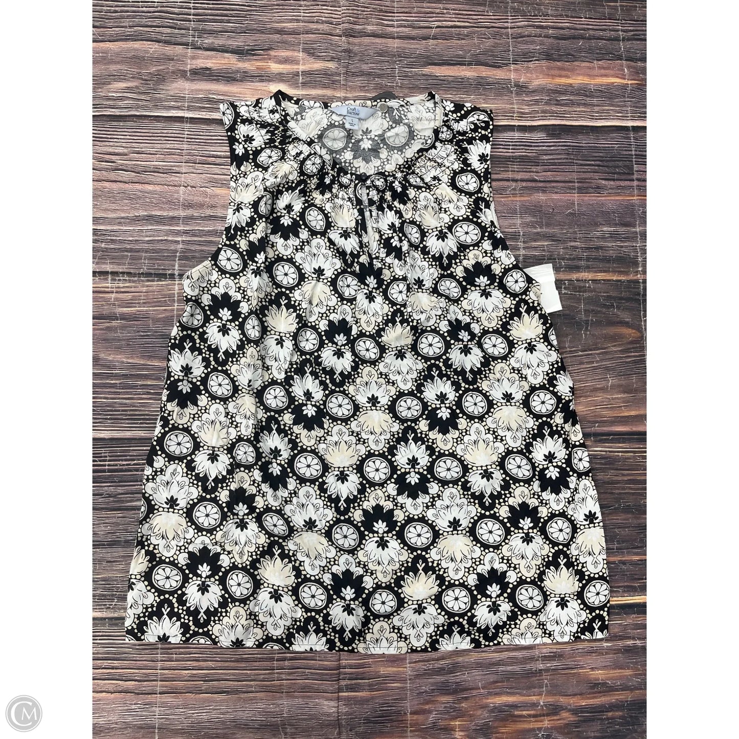 Tank Top By Croft And Barrow In Black, Size: S