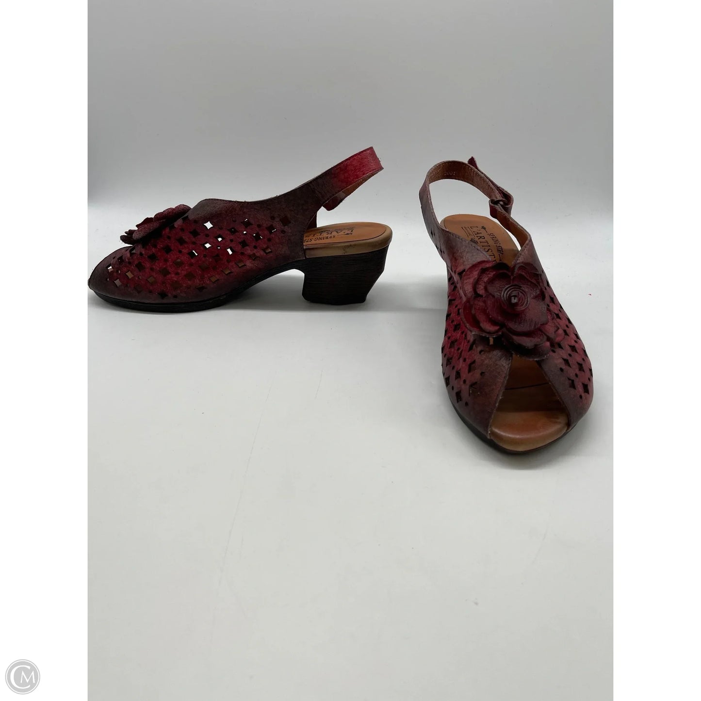 Shoes Heels Block By Spring Step In Red, Size: 10.5