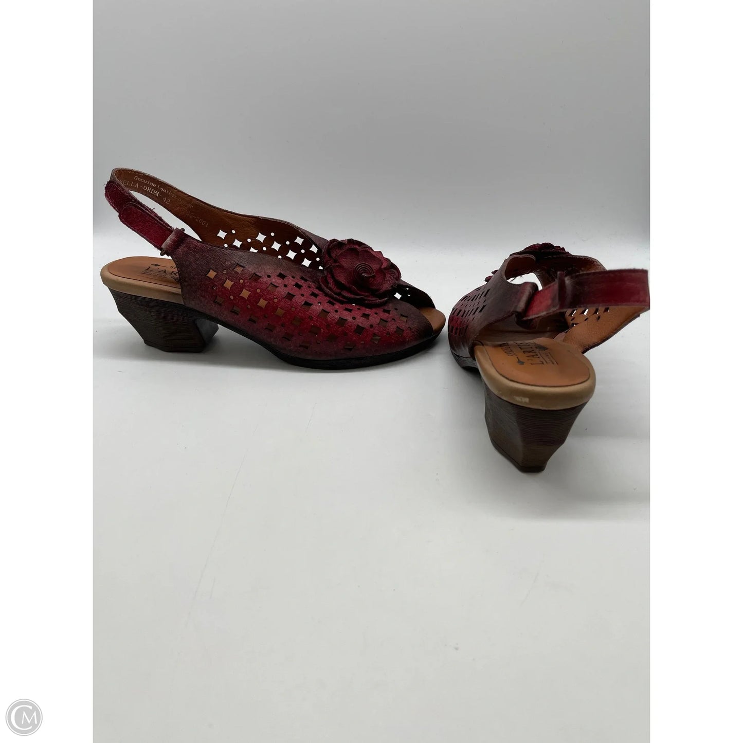 Shoes Heels Block By Spring Step In Red, Size: 10.5