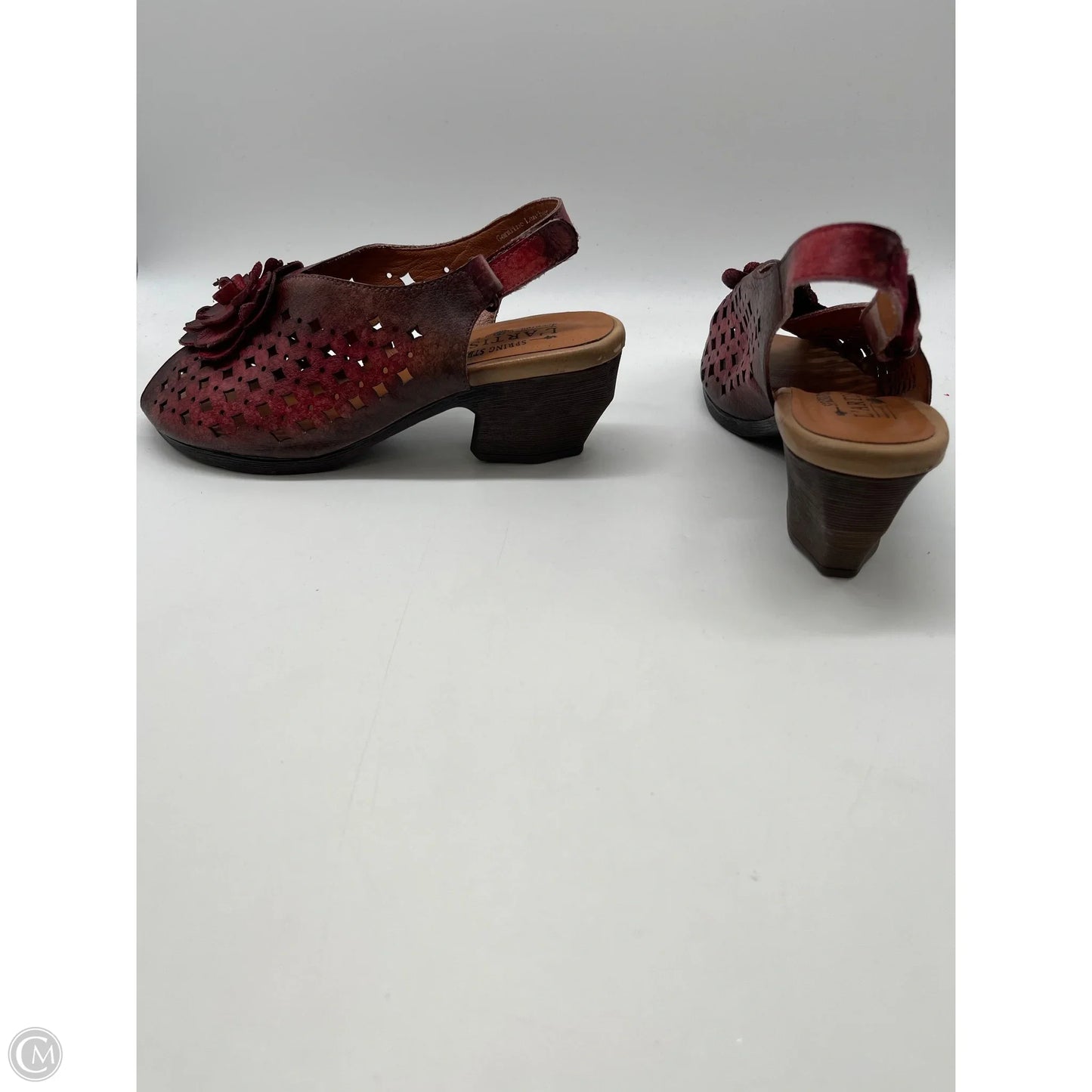 Shoes Heels Block By Spring Step In Red, Size: 10.5