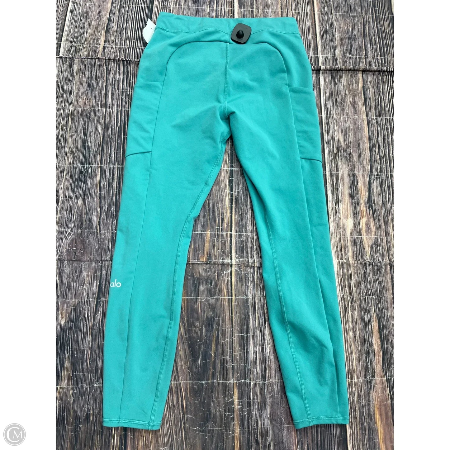 Athletic Leggings By Alo In Blue, Size: M