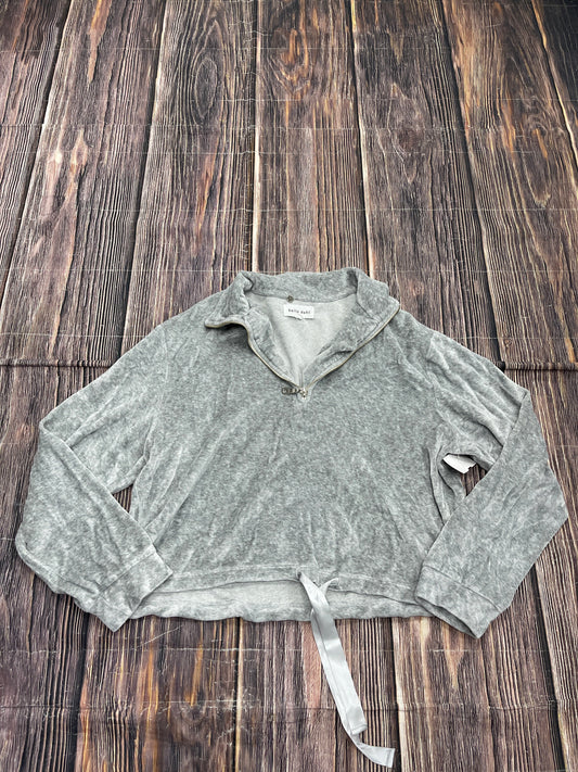 Sweatshirt Collar By Bella Dahl In Grey, Size: M