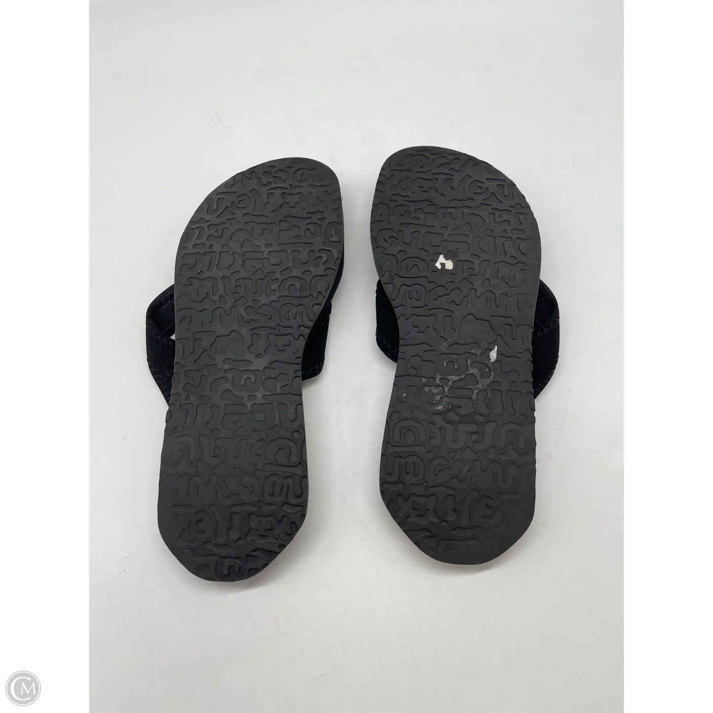 Sandals Flip Flops By Nike In Black, Size: 7